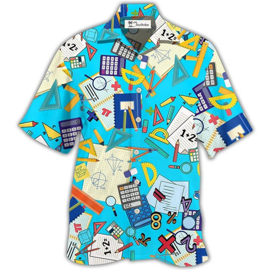 Hawaiian Shirt / Adults / S Math I Love Math It Makes People Smart - Hawaiian Shirt 