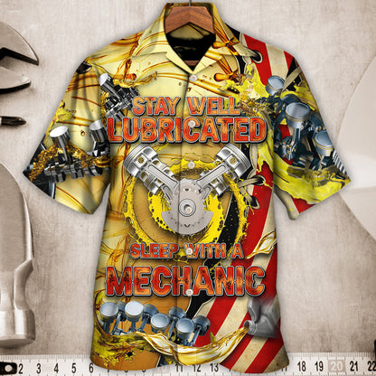 Mechanic Stay Well Lubricated Sleep - Hawaiian Shirt 