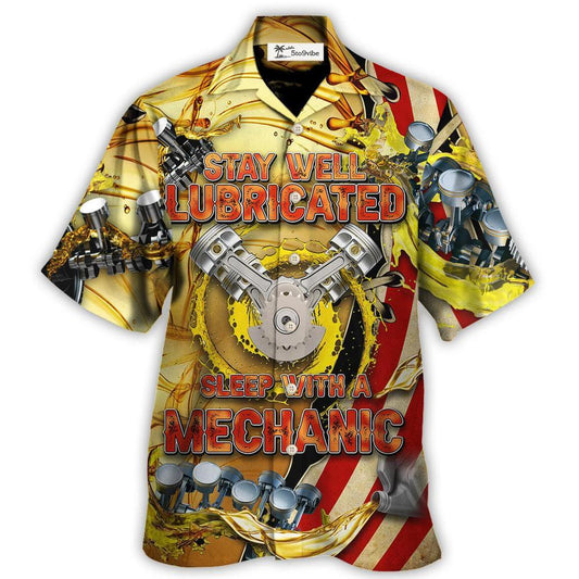 Mechanic Stay Well Lubricated Sleep - Hawaiian Shirt 