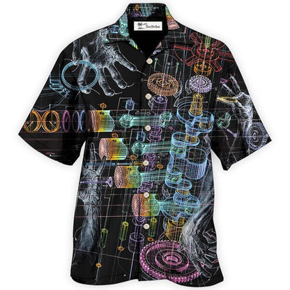 Hawaiian Shirt / Adults / S Mechanic Fantastic Neon Style - Hawaiian Shirt 