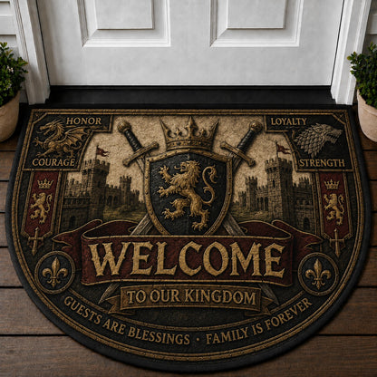 Legendary Warriors Viking Quilted Print Premium Welcome Mat – Personalized Doormat