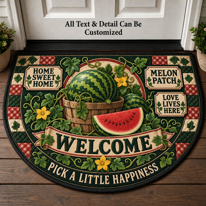 Melon Patch Personalized Half Round Mat | 5To9Vibe