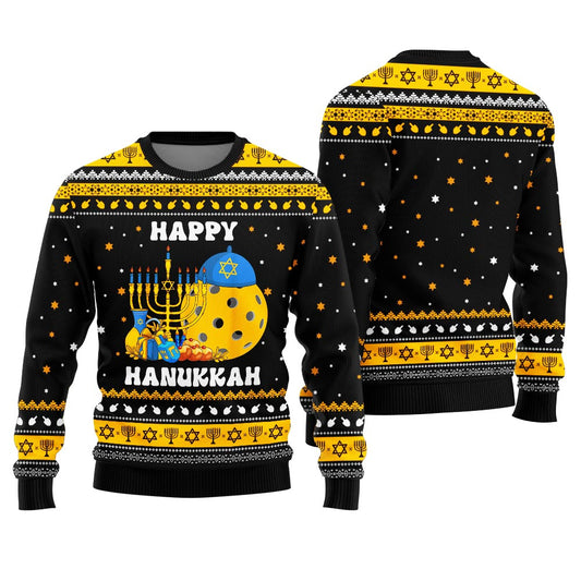 Funny Jewish Pickleball Ball Ugly Sweater