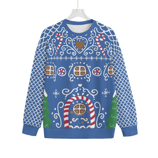 Men's Gingerbread House Plus Size Ugly Sweater
