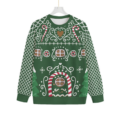 Men's Gingerbread House Plus Size Ugly Sweater