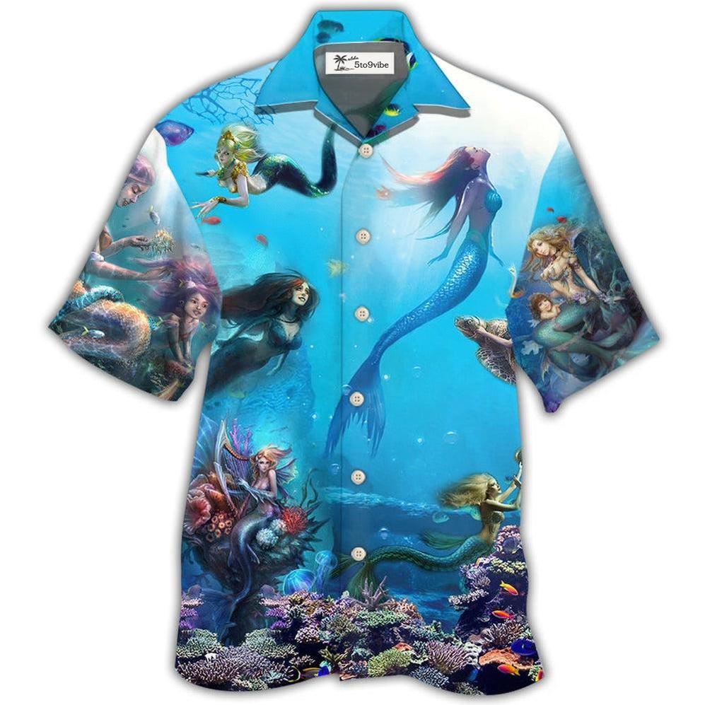 Hawaiian Shirt / Adults / S Mermaid Ocean Life - Hawaiian Shirt 
