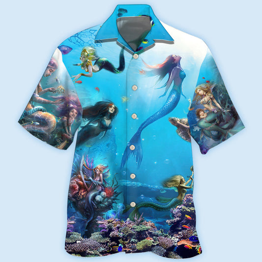 Mermaid Ocean Life - Hawaiian Shirt 