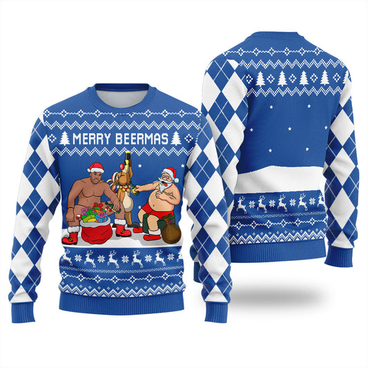 Merry Beermas Ugly Christmas Sweater