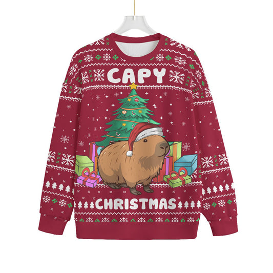 Merry Capybara Christmas Plus Size Ugly Sweater