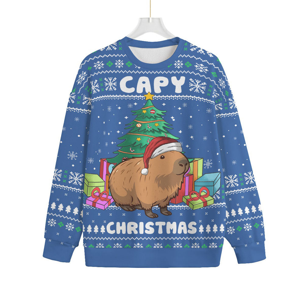 Merry Capybara Christmas Plus Size Ugly Sweater
