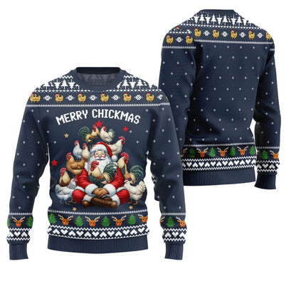 Merry Chickmas Ugly Sweater