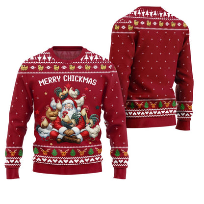 Merry Chickmas Ugly Sweater