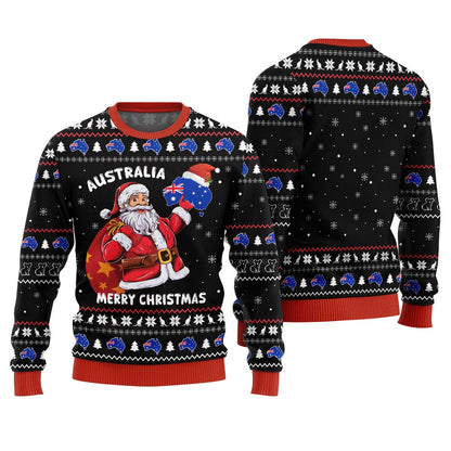 Merry Christmas Australia Santa Ugly Sweater