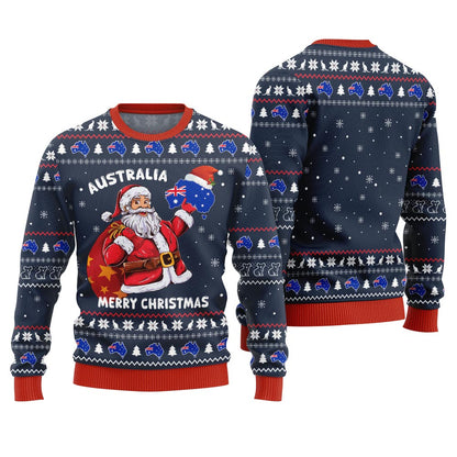 Merry Christmas Australia Santa Ugly Sweater