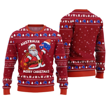 Merry Christmas Australia Santa Ugly Sweater
