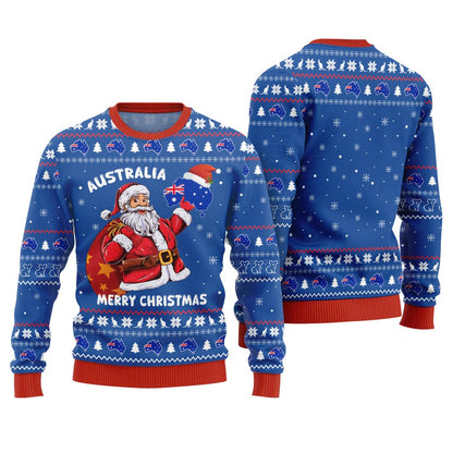 Merry Christmas Australia Santa Ugly Sweater
