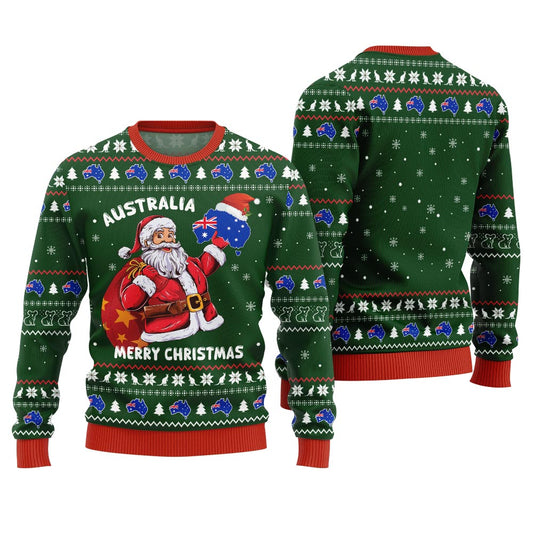 Merry Christmas Australia Santa Ugly Sweater