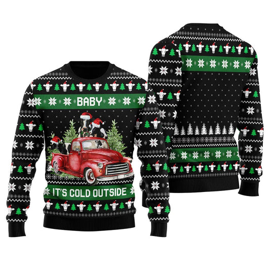 Merry Christmas Cow Ugly Sweater For Women