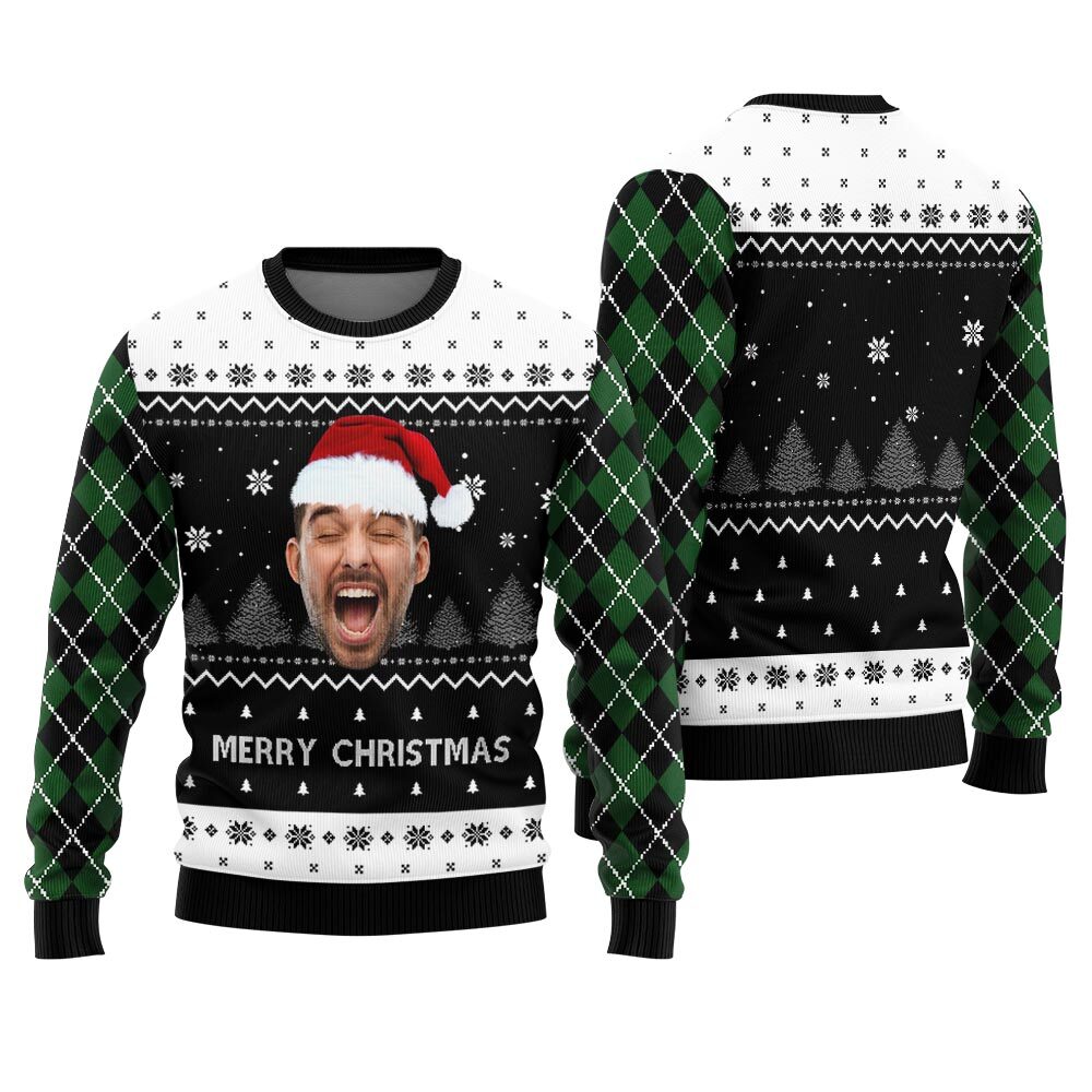 Merry Christmas Custom Face Ugly Christmas Sweater