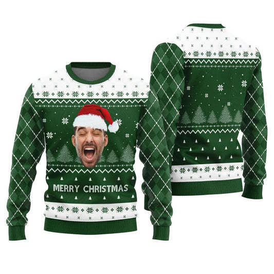 Merry Christmas Custom Face Ugly Christmas Sweater