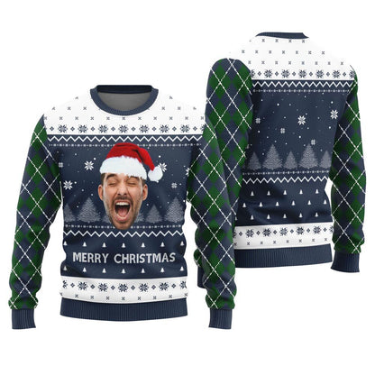 Merry Christmas Custom Face Ugly Christmas Sweater
