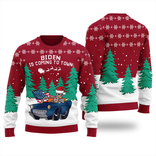 Merry Christmas Joe Biden Ugly Christmas Sweater For Men
