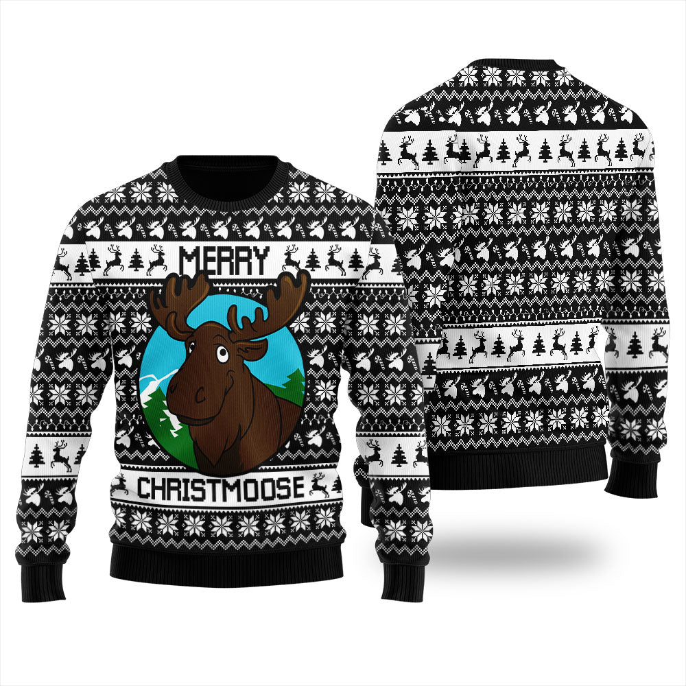 Merry Christmoose Women's Ugly Christmas Sweater