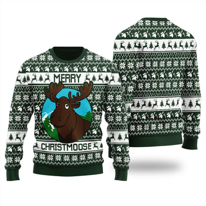 Merry Christmoose Women's Ugly Christmas Sweater