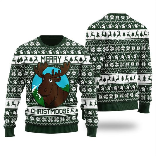 Merry Christmas Moose Ugly Christmas Sweater