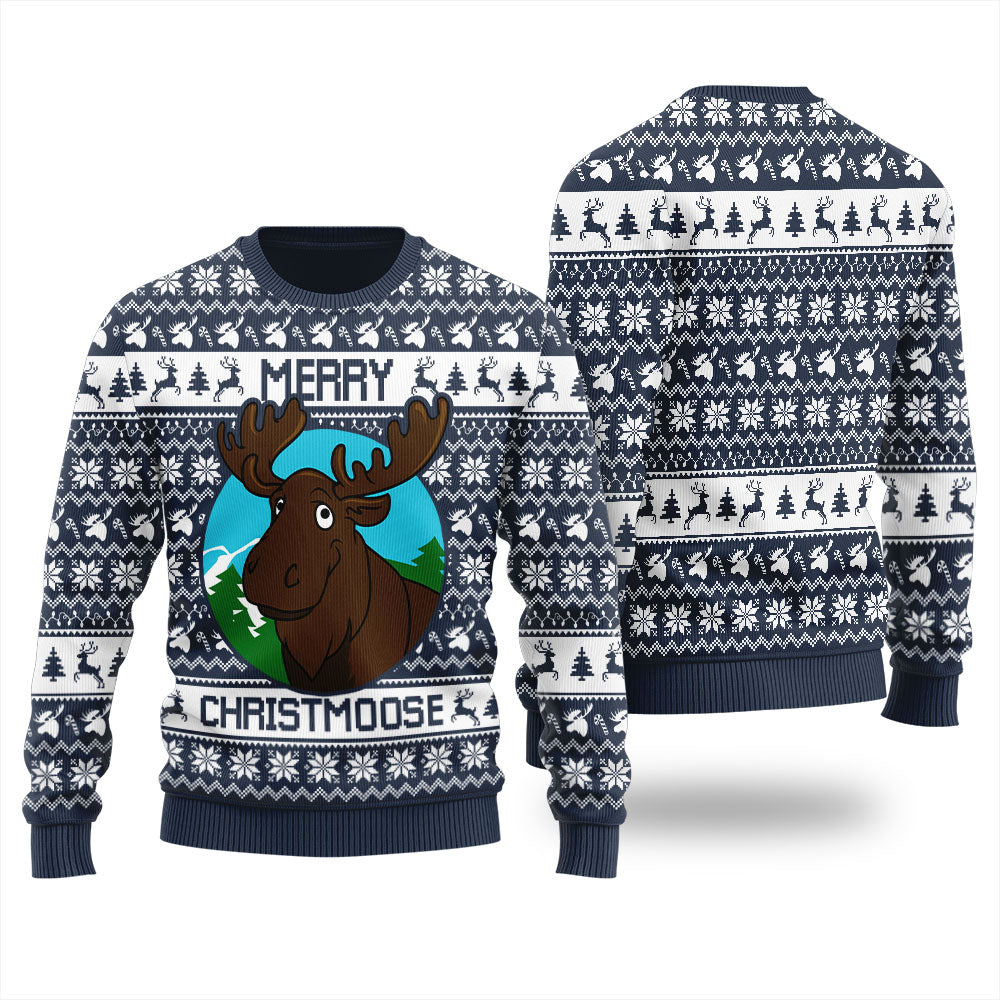 Cute Moose Men's Ugly Christmas Sweater