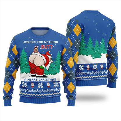 Custom Face Merry Christmas Naughty Santa Ugly Christmas Sweater
