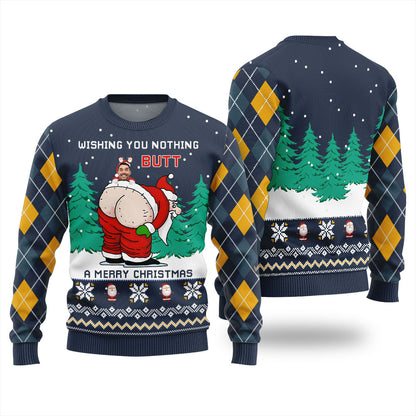 Custom Face Merry Christmas Naughty Santa Ugly Christmas Sweater