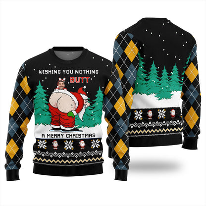 Custom Face Merry Christmas Naughty Santa Ugly Christmas Sweater