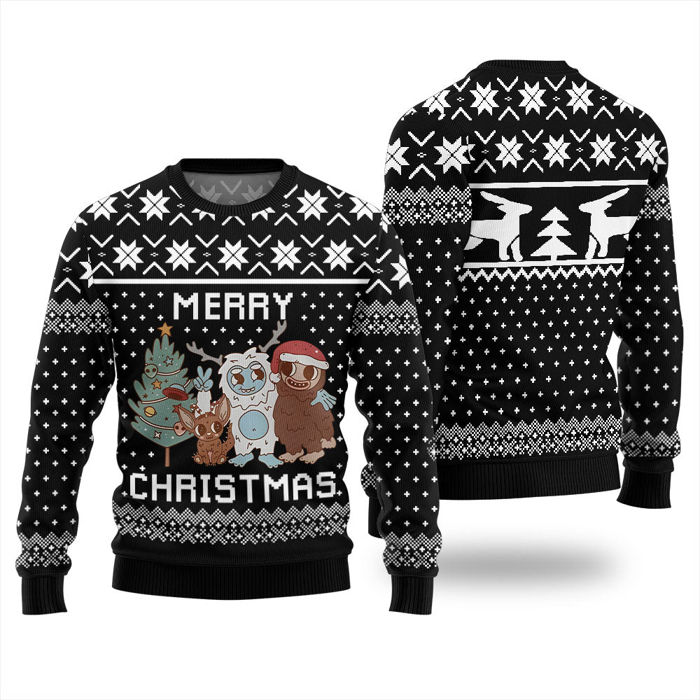 Merry Christmas Night Creatures Ugly Sweater