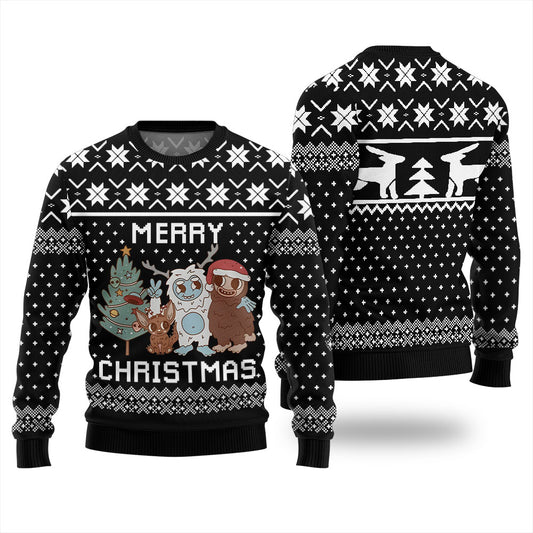 Merry Christmas Night Creatures Ugly Sweater