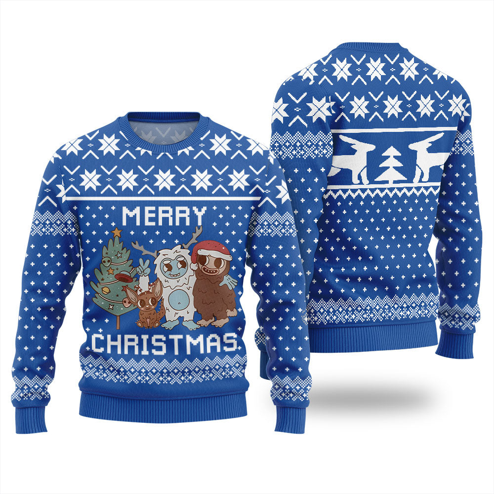 Merry Christmas Night Creatures Ugly Sweater