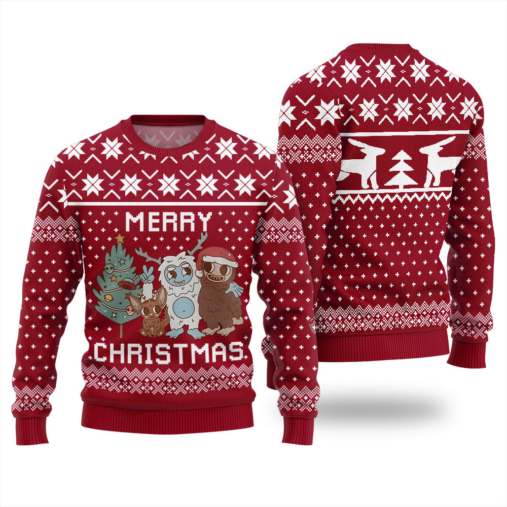 Merry Christmas Night Creatures Ugly Sweater