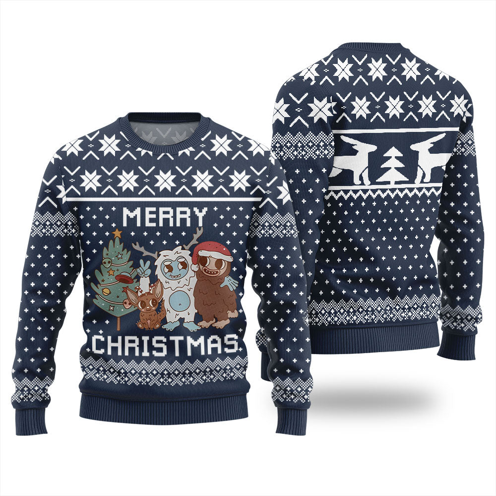Merry Christmas Night Creatures Ugly Sweater