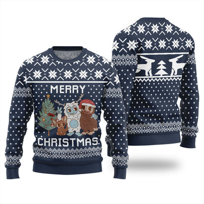 Merry Christmas Night Creatures Ugly Sweater