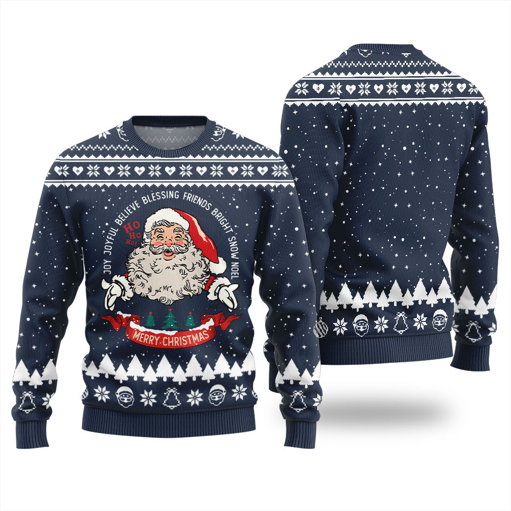 Merry Christmas Santa Ugly Xmas Sweater