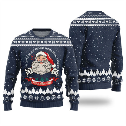 Merry Christmas Santa Ugly Xmas Sweater