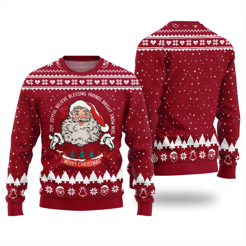 Merry Christmas Santa Ugly Xmas Sweater