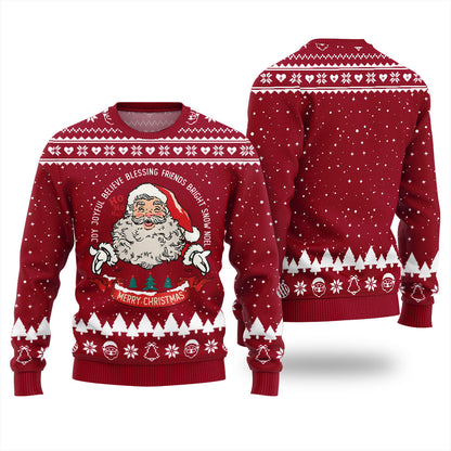 Merry Christmas Santa Ugly Xmas Sweater