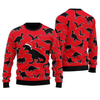 Dinosaur Men's Ugly Christmas Sweater