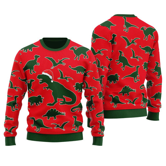 Merry Christmas T-Rex Ugly Christmas Sweater