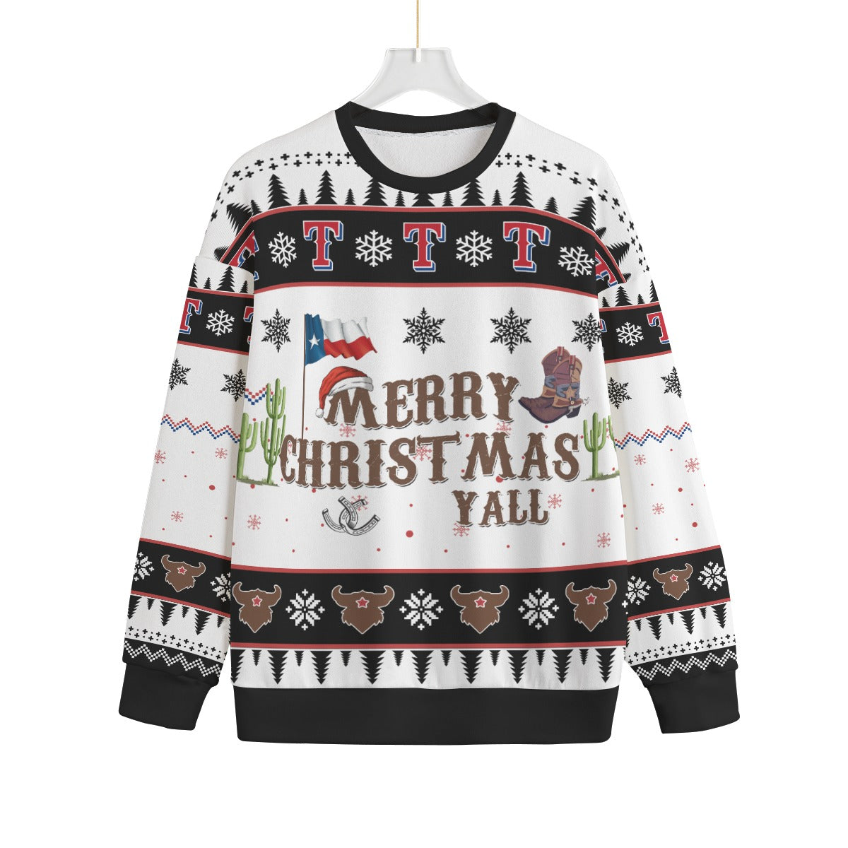 Merry Christmas Texas Women's Plus Size Ugly Christmas Sweater