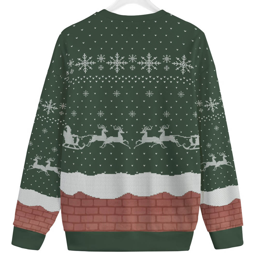 Merry Christmas Upside Down Plus Size Christmas Sweater