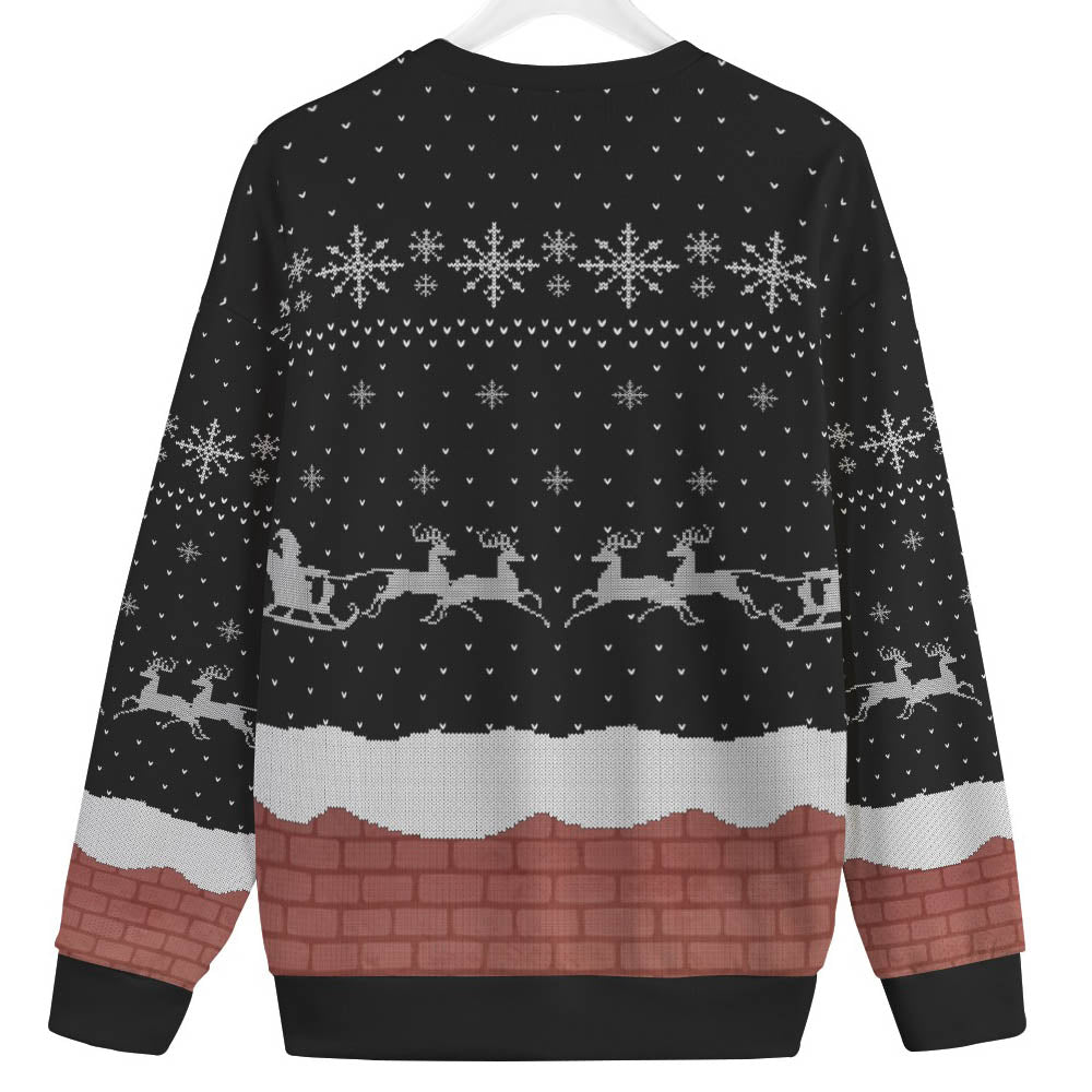 Merry Christmas Upside Down Plus Size Christmas Sweater