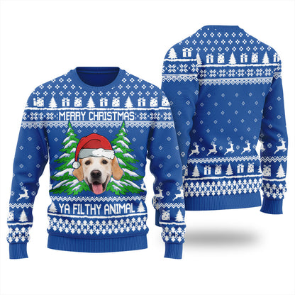 Merry Christmas Ya Filthy Animal Custom Ugly Sweater