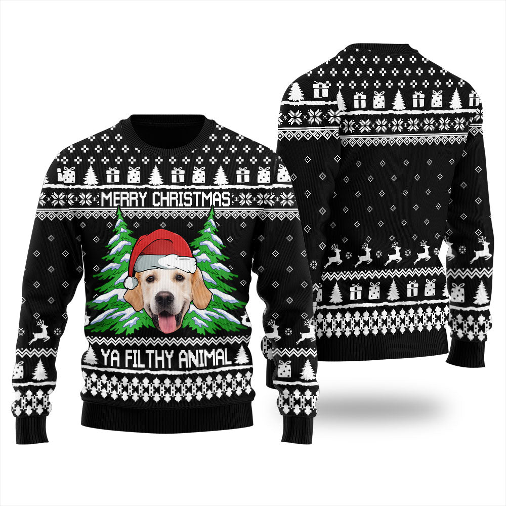 Merry Christmas Ya Filthy Animal Custom Ugly Sweater